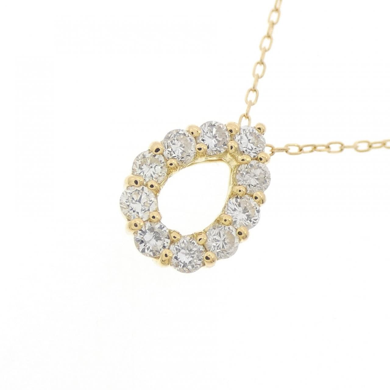 K18YG ダイヤモンド ネックレス 0.30CT