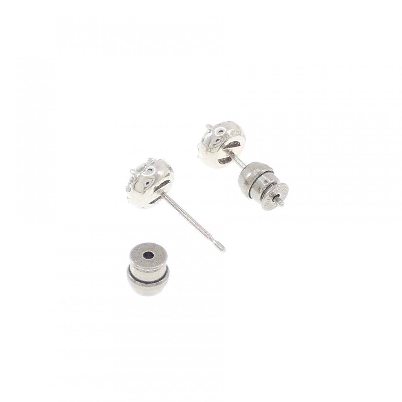 【リメイク】PT900/ST ダイヤモンド ピアス 0.307CT 0.317CT E-F VS1-2 VG